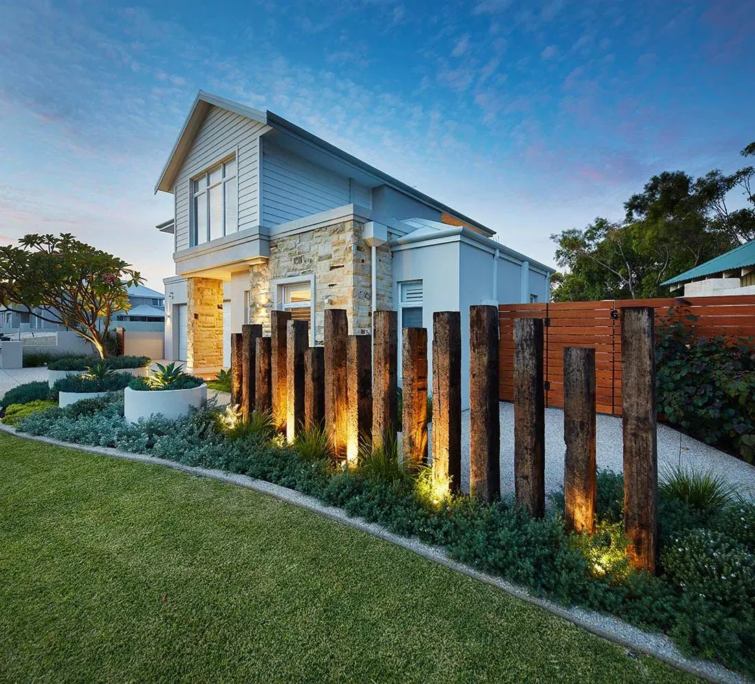 A completed landscape design and construction project